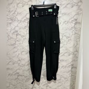 NEW Blank NYC Black Belted Pants 26